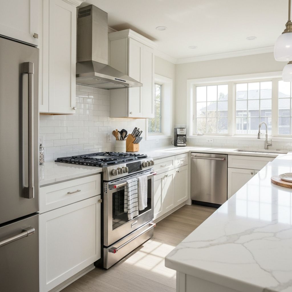 Cuisine moderne étincelante